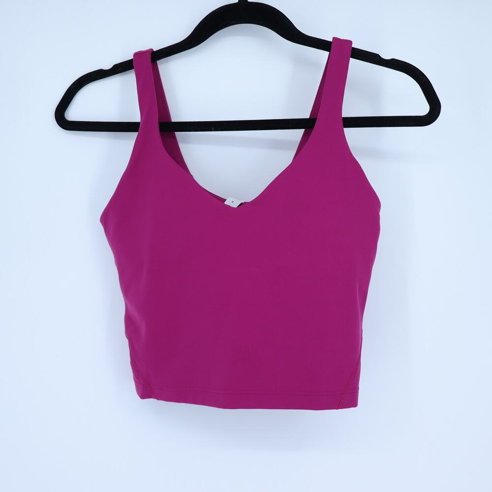 lululemon athletica Magenta Scoop Neck Tank Top